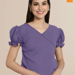 Mast & Harbour Puff Sleeve Top-image-57