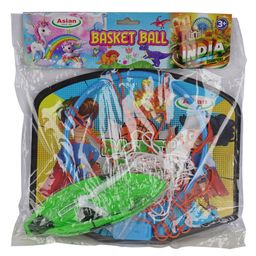 Asian Multicolor Portable Basket Ball Super Hero With Net image 3