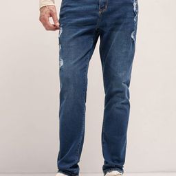 THE BEAR HOUSE Men Slim Fit Mildly Distressed Stretchable Jeans-image-59