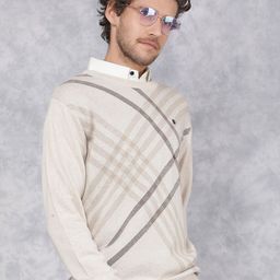 Crimsoune Club Men Checked Pullover-image-95