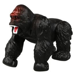 Azhari Light Sensor Rc Gorilla high simulation funny remote control gorilla animal toy with sound and lights for kids Color Design May Vary image 5
