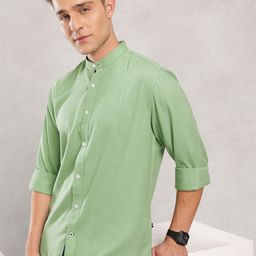 Nautica Men Premium Solid Linen Shirt-image-90