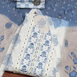 Biba Pure Cotton Unstitched Dress Material-picture-26