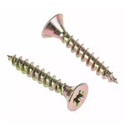 RS PRO Pozidriv Countersunk Steel Wood Screw Yellow Passivated, Zinc Plated, 5mm Thread, 30mm Length (Pack of 100)-image-39