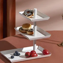 Arhat Organizers White 3-Tier Rotating Tray-27