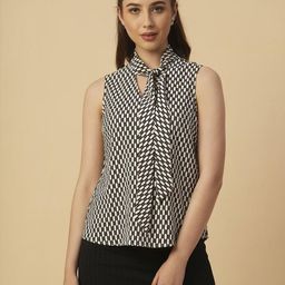 Chemistry Women Geometric Printed Top-picture-22