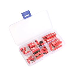 Double Row DIP Switch Assortment Kit 1, 2, 3, 4, 6, 8, 10, 12 Positions 2.54mm Pitch 35 Pieces Assorted DIP Switch Kit - RS1851Double Row DIP Switch Assortment Kit 1, 2, 3, 4, 6, 8, 10, 12 Positions 2.54mm Pitch 35 Pieces Assorted DIP Switch Kit - RS1851 image 1