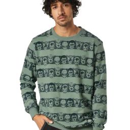 The Souled Store Green Regular Fit Marvel: MCU Print Sweatshirt-22
