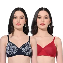 FIMS Navy & Red Printed Bras - Pack Of 2-image-79