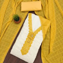 Rangtulika Ethnics Embroidered Unstitched Dress Material-picture-43
