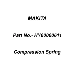 Makita Compression Spring Size 10 for AF601, Part No HY00000611-36
