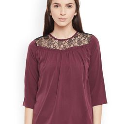 Belle Fille Women Burgundy Top-picture-43