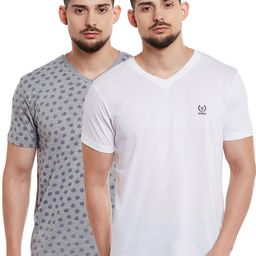 VIMAL JONNEY Men Pack of 2 V-Neck T-shirts-image-81