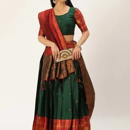 Payu Semi-Stitched Lehenga & Unstitched Blouse With Dupatta-picture-57