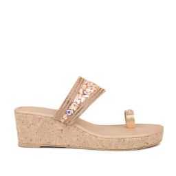 Inc.5 Women's Rose Gold Toe Ring Wedges-image-30