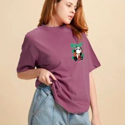 Bewakoof Purple Rich Flavours Graphic Print Oversized T-Shirt-image-67