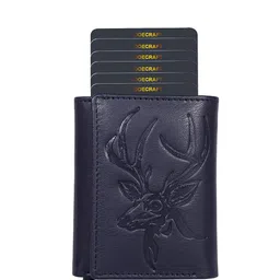 DOECRAFT Men Animal Textured Leather Three Fold Wallet-19
