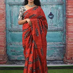 Pinkcity Trade World Ethnic Motifs Pure Cotton Saree-image-70