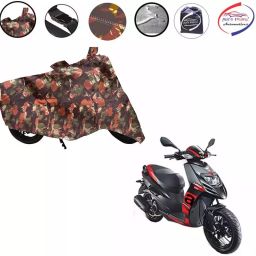 Auto Pearl Polyester Waterproof Two Wheeler Cover for Aprilia SR 150,(Jungle Print)-image-59