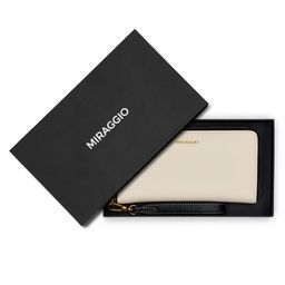 MIRAGGIO Ivory PU Harlow Wallet-26