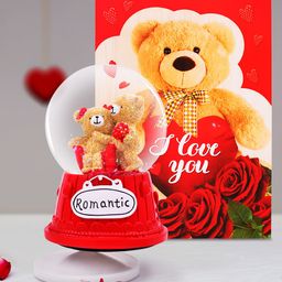 Archies Multicoloured Teddy Bear Figurine with Greeting Card-image-77