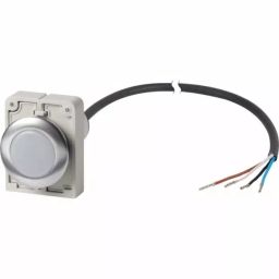 EATON Panel Mount White LED Indicator, 30 mm Cutout, Dome, 186072 C30C-FL-W-24-P65-picture-49