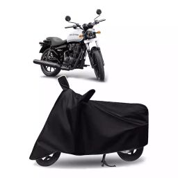 Auto Pearl Bike Cover for Royal Enfield Bullet (Black)-image-45