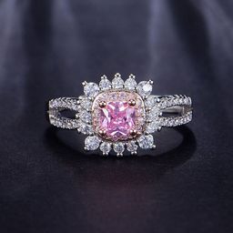 Designs & You Silver-Plated American Diamond Studded Finger Ring-10