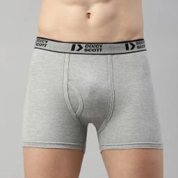 Dixcy Scott Originals Grey Cotton Regular Fit Trunks-image-54