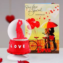 Archies Multicoloured Couple Figurine with Greeting Card-image-78