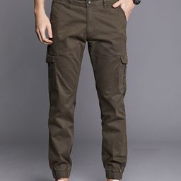 WROGN Men Brown Slim Fit Joggers-image-83