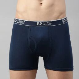 Dixcy Scott Originals Blue Cotton Regular Fit Trunks-image-51