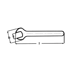 Knipex 98 00 10 mm Width Across Flats Open End Wrench (Head Width: 27 mm) image 2