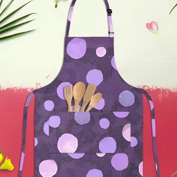 ArtzFolio Purple Printed Pure Cotton Apron-67