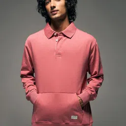 Flying Machine Men Shirt Collar Long Sleeves Pullover Sweatshirt-image-85
