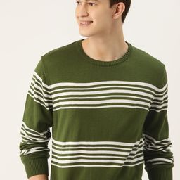 Mast & Harbour Men Striped Pullover-image-95
