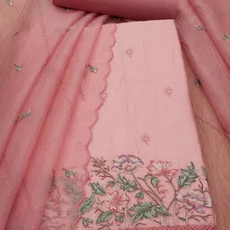Soch Embroidered Crushed Tissue Unstitched Dress Material-image-66