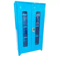 Rimsha Storage Cabinet with 4 Shelves, Dual Cabinets & Number Lock 1000x500x1500 mm Mild Steel for Industrial Use-picture-47