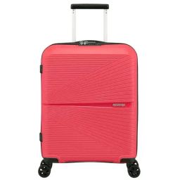 American Tourister Red Textured Hard Cabin Trolley - 40 cm-image-52