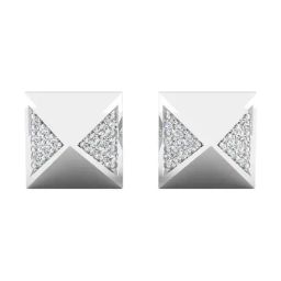 SHINE ETERNAL Lab Grown Diamond 14k (585) White Gold Earrings for Women-image-60