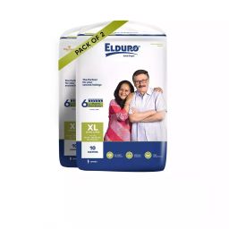 ELDURO Regular Unisex Adult Tape Diapers with Aloe Vera XL Size, (Pack of 30 Pcs)-picture-47