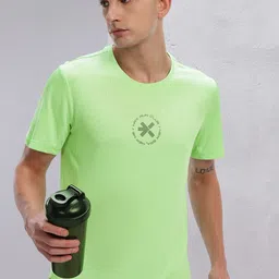 HRX by Hrithik Roshan Brand Logo Print Running T-shirt-image-57