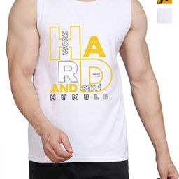 WOOSTRO Men Pack Of 2 Typography Printed Round Neck Cotton Slim Fit T-shirts-image-47