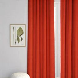 Fabindia Home Jaisal Red Cotton 9 ft Long Door Curtain-picture-3