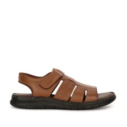 Bata Men's Tan Back Strap Sandals-image-33