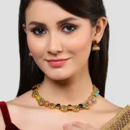 Karatcart Multi Necklace & Earring Set for Women-25