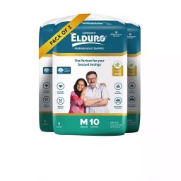 ELDURO Premium Unisex Adult Tape Diapers with Aloe Vera M Size, (Pack of 30 Pcs)-picture-21