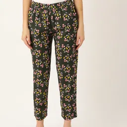 Rue Collection Women Pure Cotton Printed Lounge Pants-image-77