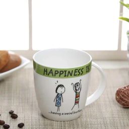Clay Craft Multicolor Ceramic 7.5 cm Milk Mug (0.27 L) - Set of 2-28