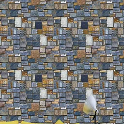 Jaamso Royals Multicoloured Vintage Stone Self Adhesive Wallpaper-54